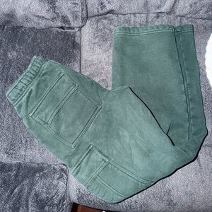 TNA Dark Green Sweatfleece Pants